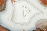 Polished Banded Agate Slice - Mexico #198189-1
